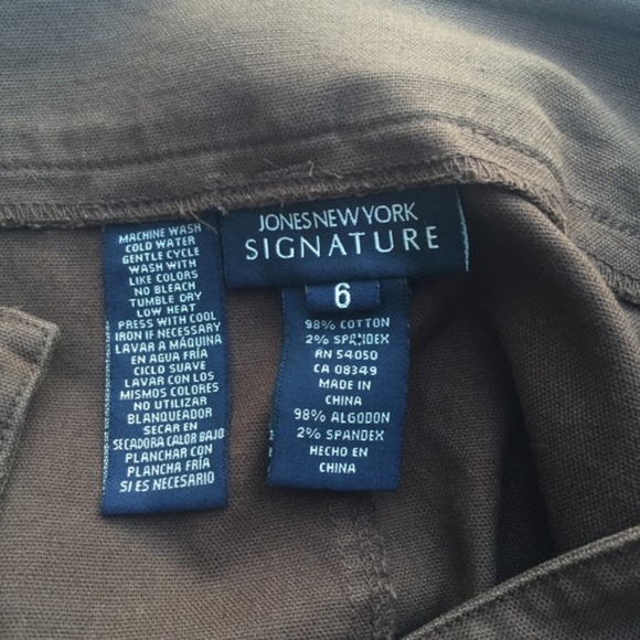 Jones New York Signature Combat Brown Skirt 6 - Picture 4 of 5